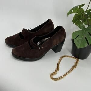 DANSKO Tara Mary Jane Women’s Heels Brown Suede Size 40